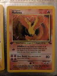 Check out top brands on ebay. Collectible Moltres Pokemon Card 12 62 First Edition Holo Holofoil Mp Fossil Set Moltres 12 Fossil Pokemon Online Gaming Store For Cards Miniatures Singles Packs Booster Boxes