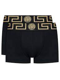 An exclusive selection of women's and men's ready to wear, shoes, accessories and the iconic world of versace home. Versace 2er Set Boxershorts Greca Au10181 Schwarz Modivo De