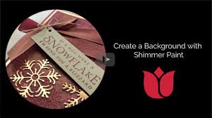 Store breakfast foods and bowls near the view image. Create A Background With Stampin Up Shimmer Paint Youtube