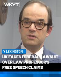 THE LATEST >>  https://www.wkyt.com/2025/11/14/uk-faces-federal-lawsuit-over-law-professors-free-speech-claims/