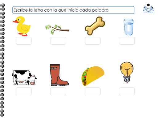 Asesor Educativo added photos to the album: Escribe la letra inicial de cada  imagen