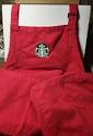 Starbucks Barista Red Apron Holiday Christmas Official Embroidered ...