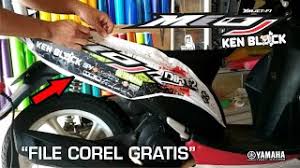 Maybe you would like to learn more about one of these? Auto Keren Yamaha Mio J Dipasang Decal Kenblock Monster By Bari Sticker