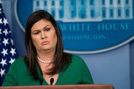 Sarah huckabee sanders speaks during a press briefing at the white house of the white house, june 27, 2017, in washington, d.c. Opinion Sarah Huckabee Sanders Wants You To Know She Was Not Impressed The New York Times