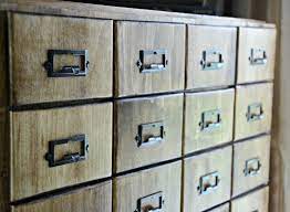 For some examples of catalog cards and some fun uses of catalog cards click here. Diy Card Catalog Cabinet Tutorial Decor And The Dog
