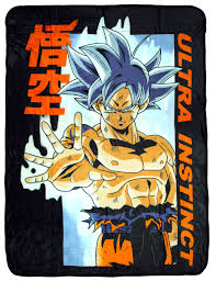 Figure stands 3 3/4 inches and comes in a window display box. Dragon Ball Super Goku Ultra Instinct Soft And Plush Fleece Throw Blanket Walmart Com Walmart Com