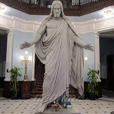 Some key pieces are also controversial like the phallic sculpture and the jesus statue. Praying Home Interior Decorative White Marble Jesus Statue With Open Hand Church Altars Pulpits Decorations For Sale
