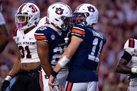  The Auburn Tigers defeated the Ball State Cardinals 42-3 at Jordan-Hare  Stadium in the 2025 home opener on Saturday. Follow the link in our bio for  our full 111-photo gallery.