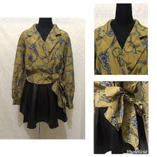 Maybe you would like to learn more about one of these? Blouse Vintage Tali Samping Fesyen Wanita Pakaian Wanita Atasan Di Carousell