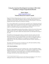 2) download & print apa bib. Pdf Using The American Psychological Association Apa Style Guidelines To Report Experimental Results Janice Singer