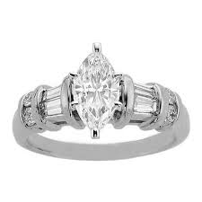 Marquise Engagement Ring With Baguettes And Round Diamonds 0 46 Tcw In 14k Whi Engagement Rings Marquise Baguette Engagement Ring Marquise Engagement Ring Set