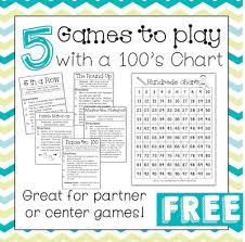 100 Day Activities 5 Free Games To Play With A 100s Chart