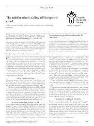 Pdf The Toddler Who Is Falling Off The Growth Chart
