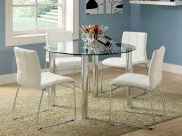 Dining room furniture white table & 4 black upholstered side chairs metal legs. Corner Dining Table Set Ikea Novocom Top