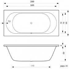 Die badewanne ist ein wunschobjekt für diejenigen, die aus dem badezimmer ein reich des wohlbefindens machen wollen. Badewanne Caro In 200 X 90 X 50 Cm Fur 2 Personen Badewanne24 De
