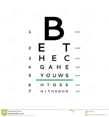 Eyes Test Chart Stock Vector Illustration Of Exam Health