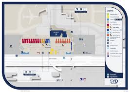 Sydney Airport Map Terminal2 Domestic Departures Airport Map Sydney Airport Map