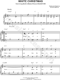 Jingle bells piano notes with letters. Bing Crosby White Christmas Sheet Music Easy Piano In C Major Transposable Download Print Sku Mn0098650