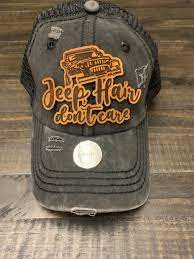 Jeep Hair Don T Care Engraved Leather Patch Hat Leather Patches Mom Hats Hats