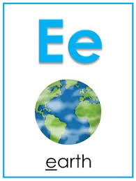 Letter E Printable Bible Alphabet Poster Preschool Kindergarten Phonics