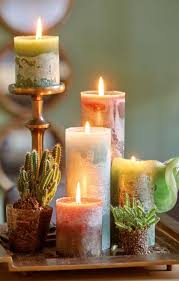 Lifestyle Home Decoration Candles Candle Decor Candles Artificial Flowers And Plants