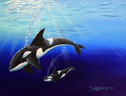 Measure the top of the wall you're using for your underwater. Original Acrylic Painting Nature Orca Artwork Realism Animal Etsy Orca Artwork Acrylic Painting Nature Painting Nature