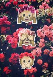 Monkey Emoji Flower Wallpaper Fondos De Pantalla Fashion Fondos De Pantalla Iphone Tumblr Fondos Para Iphone
