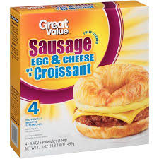 Also, it is the law to label soy in the. Buy Great Value Sausage Egg Cheese On A Croissant 4 4 Oz 4 Count At Walmart Com Sausage And Egg Pork Breakfast Sausage Food