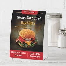 Table Tents Table Tent Cards Vistaprint Table Tents Tent Cards Menu Restaurant
