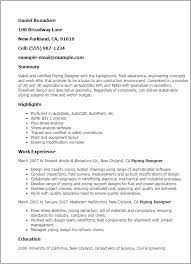Get cover letters for over 900 professions. 1 Piping Designer Resume Templates Try Them Now Myperfectresume