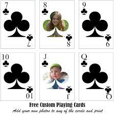 You might find a freelance artist online whose work you like, and perhaps even a very specific design that you want to use for your card backs or another aspect of the playing card artwork. Free Printable Custom Playing Cards Add Your Photo And Or Text