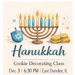 "Hanukkah" Cookie Decorating Class w/ My Cookie...
