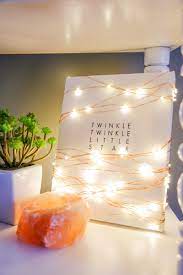 This tutorial is for a diy glitter lighted canvas and you won't believe how simple it is to create! Diy Light Up Canvas Art Bower Power