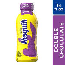 Nestle Nesquik Double Chocolate Lowfat Milk, Ready to Drink, 14 fl oz -  Walmart.com