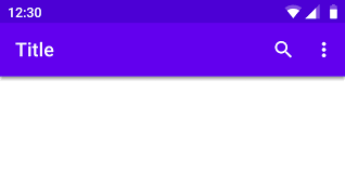 What size is required for all devices. App Bars Top Material Design