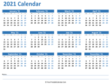 // grab via lovely planner Free Printable Calendar 2021