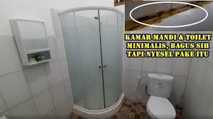 Lt 325 (di shm 270 m) lb 600m 3 lantai, 4 kamar tidur ada ruang kerja dan ruang studio, ada pos security, 8 kamar mandi, 2 kamar pembantu, 1 kamar mandi pembantu dan gudang garasi 10 mobil listrik 11000 watt rute praktis : Low Budget Desain Kamar Mandi Toilet Kecil Minimalis Modern Dengan Screen Shower Sudut Wc Duduk Youtube