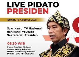 .gladi bersih rapat paripurna pidato kenegaraan secara virtual, jumat (13/8/2021). Rowucwwpvoydqm