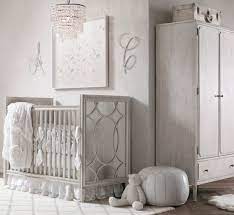 A Soft Glamorous Nursery For A Baby Girl Restoration Hardware Baby Luxury Nursery Baby Room Decor