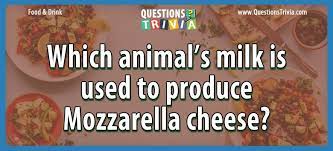Oct 26, 2020 | total attempts: Animal S Milk Used To Produce Mozzarella Cheese