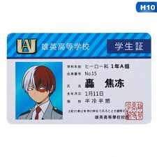 How to redeem heroes academia op working codes. Anime My Hero Academia Character Id Card Student Commemorative Card Waterproof Shopee Philippines