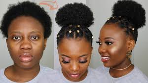 4c Natural Hair Spiced Up High Puff Protective Criss Cross Rubberband 4c Natural Hair Natural Hair Styles Natural Hair Tutorials