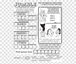 Solve a few mysteries (while also social distancing) whenever boredom strikes. Jumble Puzzle Person Human Comics Book Transparent Png Pngset Com