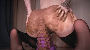 Fuck her ass with a tentacle dildo and take dump - ThisVid.com