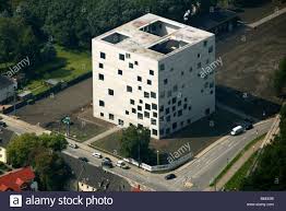 Stock Photo Aerial Picture Zollverein School Of Management And Design Zollverein Pit Unesco World Heritage Site Katern Architecture Ryue Nishizawa Design