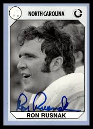 Ron Rusnak 1990 Collegiate Collection NC Tar Heels #132 IP Auto Football  Card