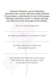 When writing a donation request for a funeral: Funeral Director Handout How To Donate