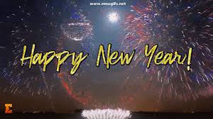 Happy New Year 2021 Gif Animation With Awesome Fireworks