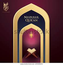 6.tambahkan gambar untuk background dengan cara langsung drag dari exploler ke area kosong photoshop. Background Nuzulul Quran Rasanya