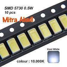 Jual lampu mobil headlight led h11 cob 2 pcs c6 dari toko mania gadget dengan harga rp 40.599. Jual Led Smd 5730 Cool White 10 000k 0 5w 1 Sett 10 Pcs Diskon Shopee Indonesia